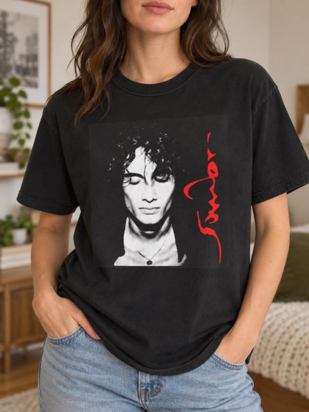 Sombr Tour 2026 Shirt Facecard Portrait Gildan Graphic Tee